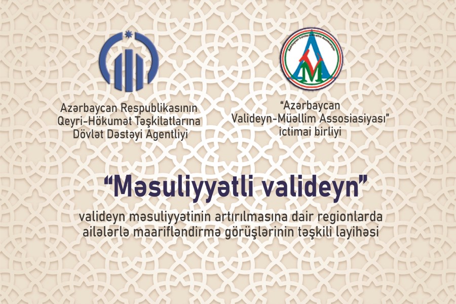 QHT “Məsuliyyətli valideyn” layihəsinə start verir