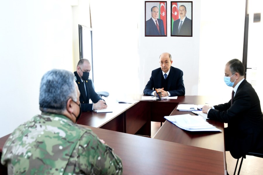 Ədliyyə naziri Füzuli rayonunda vətəndaşları qəbul edib