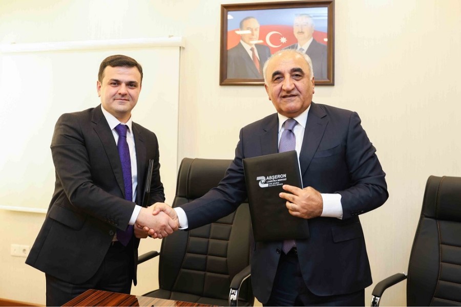 UNEC ilə Abşeron Logistika Mərkəzi arasında əməkdaşlıq haqqında memorandum imzalanıb - FOTOLAR