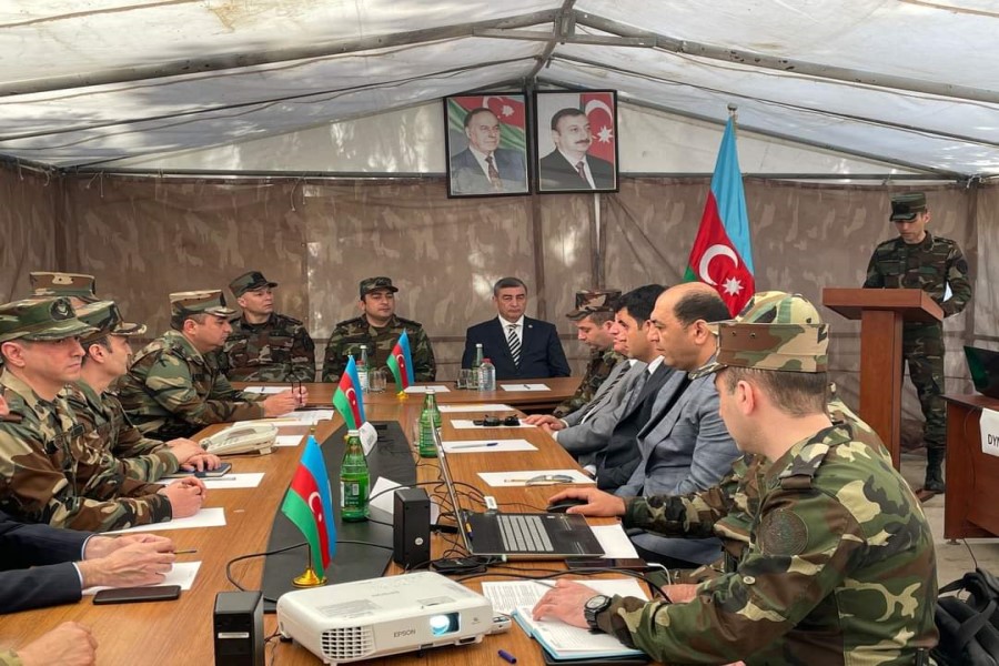 Fövqəladə Hallar Nazirliyi Şirvan şəhərində yanğın-taktiki təlim keçirib