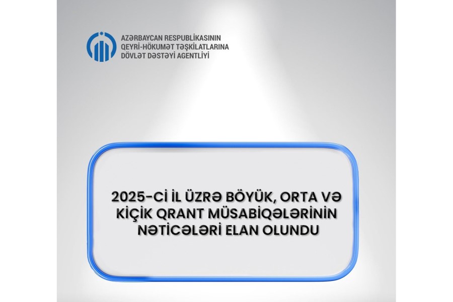 QHT Agentliyi 2025-ci il Qrant müsabiqəsinin nəticələrini açıqladı - SİYAHI
