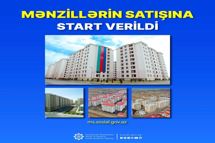 Nazirlik tərəfindən mənzillərin onlayn qaydada satışına başlandı