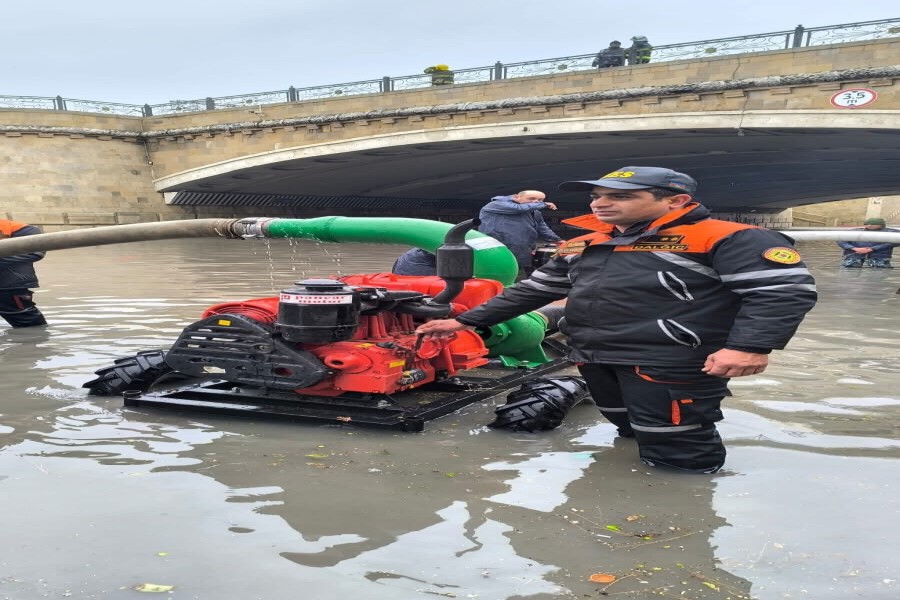 Hava şəraiti ilə əlaqədar yaranan fəsadların aradan qaldırılması istiqamətində əməliyyat davam etdirilir