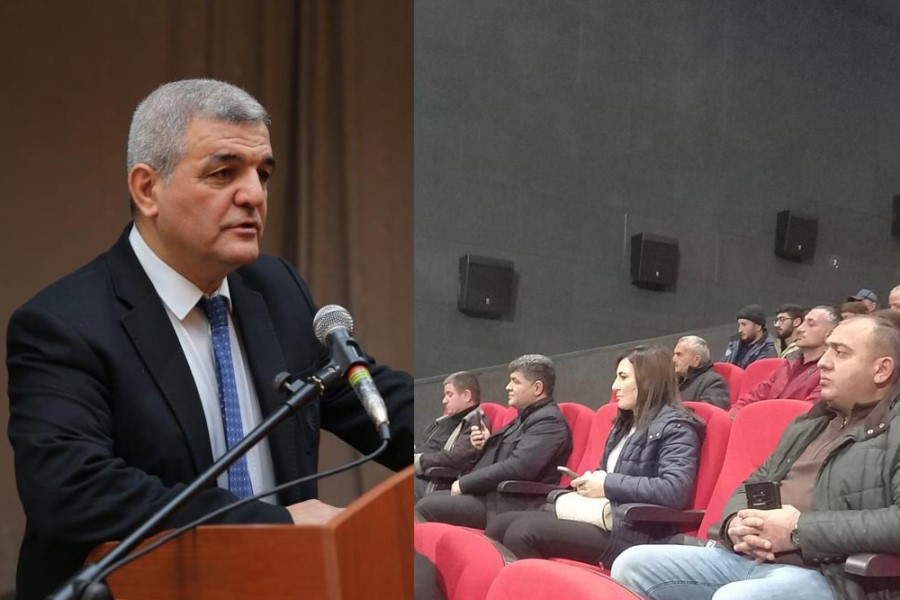Fazil Mustafanın vəkili Laçın şəhərində seçicilərlə görüşüb - FOTOLAR
