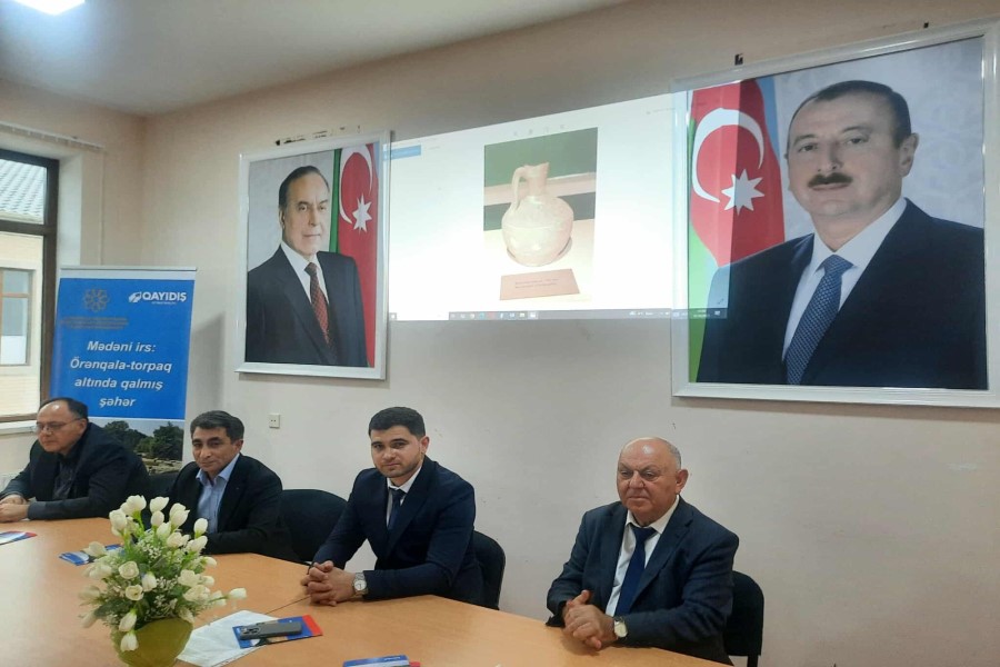 Beyləqanda “Mədəni irsimiz: Örənqala – torpaq altında qalmış şəhər” adlı seminar təşkil olunub - FOTOLAR