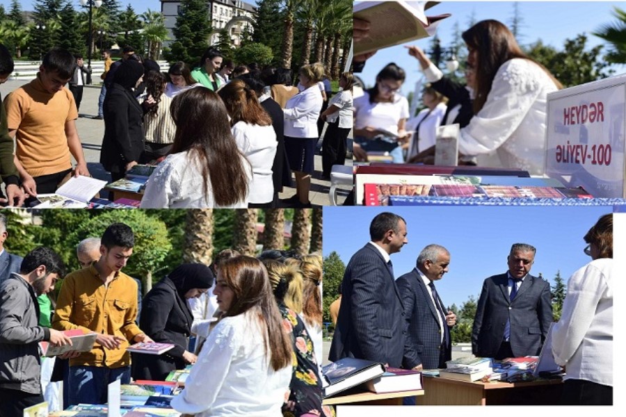 Ulu Öndərin 100 illiyinə həsr olunan kitab sərgisi - Masallıda