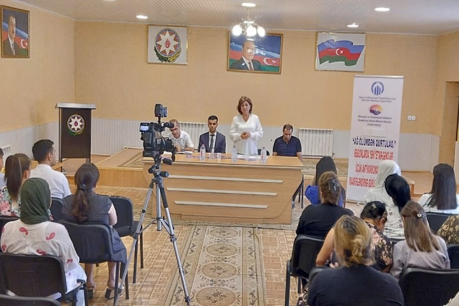 “Ağ ölümdən qurtulaq” adlı antinarkomaniya üzrə maarifləndirici görüş keçirilib - FOTOLAR
