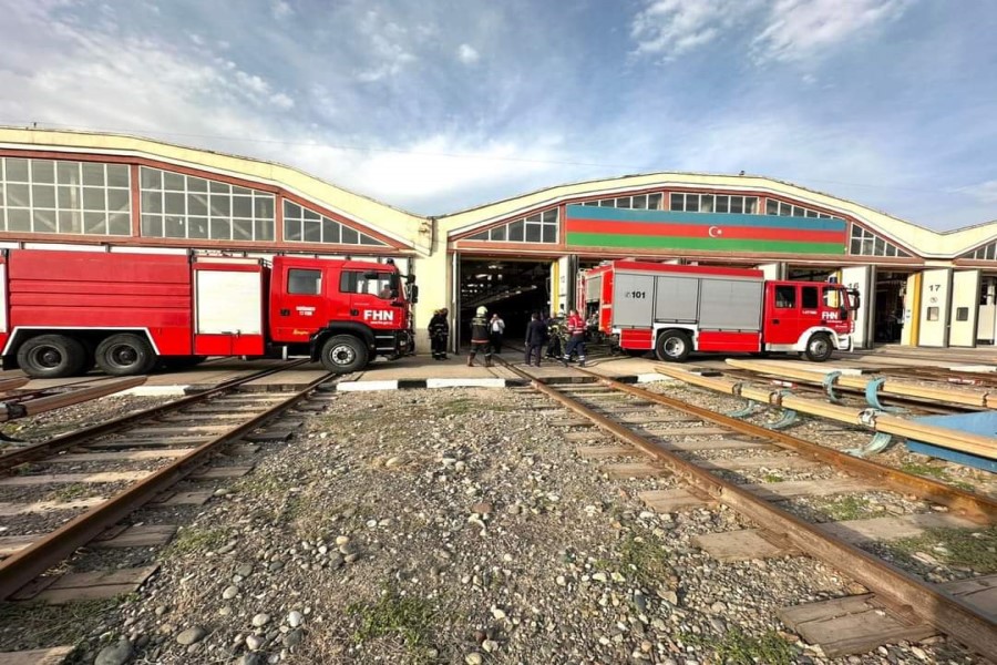 FHN-in Dövlət Yanğın Nəzarəti Xidmətinin təşəbbüsü ilə “Bakı Metropoliteni” QSC-də növbəti təlim keçirilib