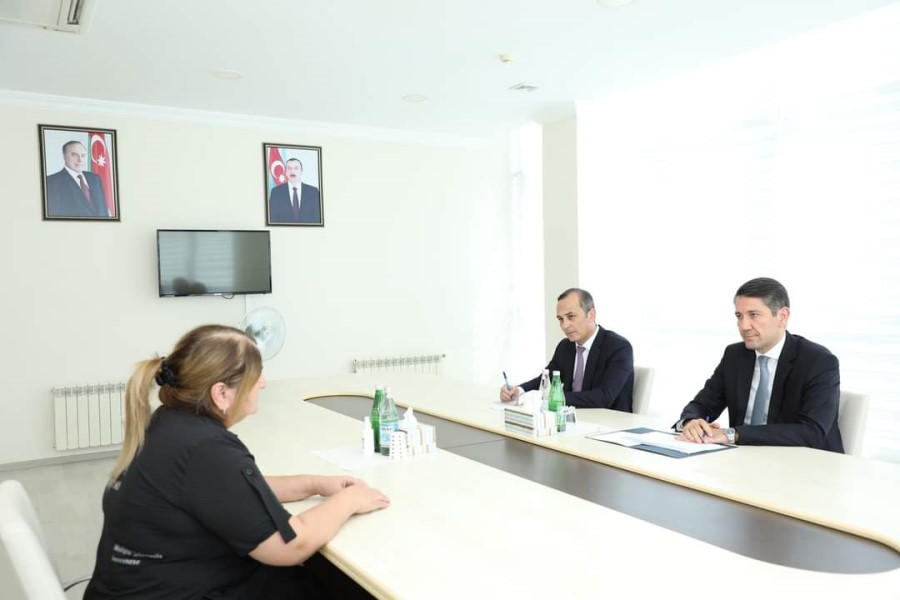Nazir müavini Anar Kərimov Şirvan şəhərində vətəndaşları qəbul edib