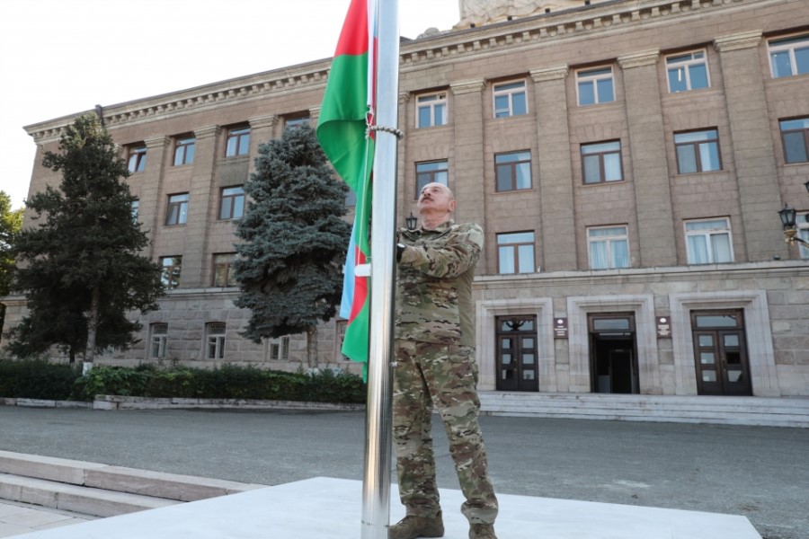 Xankəndi şəhərində Azərbaycan bayrağının ucaldılmasından 2 il ötür!