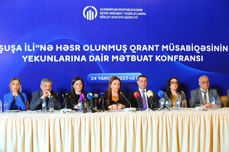Agentlik “Şuşa İli”nə həsr olunmuş qrant müsabiqəsinin yekunlarına dair mətbuat konfransı keçirib - FOTO +VİDEO