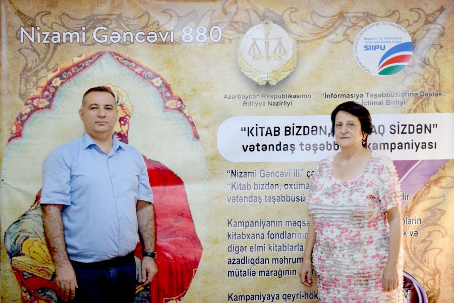 İradə Rizazadə "Kitab bizdən, oxumaq sizdən" kampaniyasına qoşulub