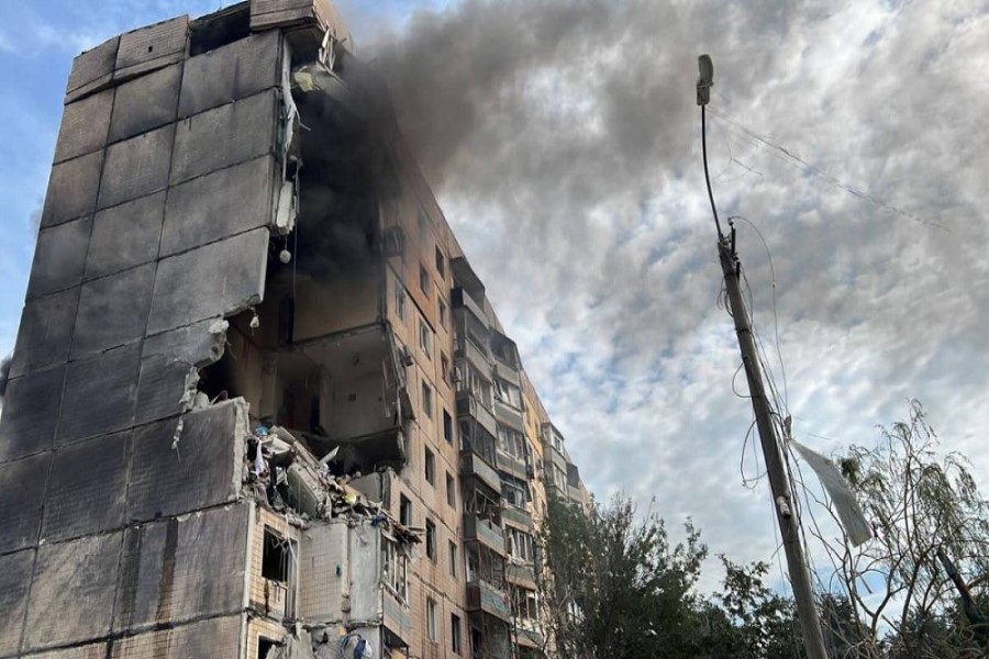 Ruslar Krivoy Roqa iki raketlə hücum ediblər - FOTO