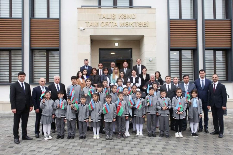 Talış kənd məktəbində ilk dərs keçirilib