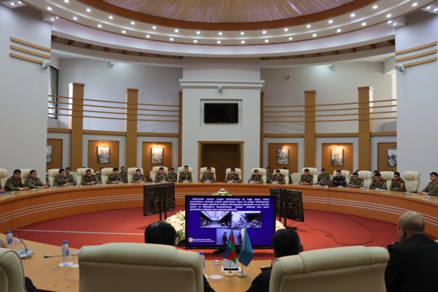 FHN Akademiyasında yanğın təhlükəsizliyinə dair praktiki-maarifləndirici tədbir keçirilib