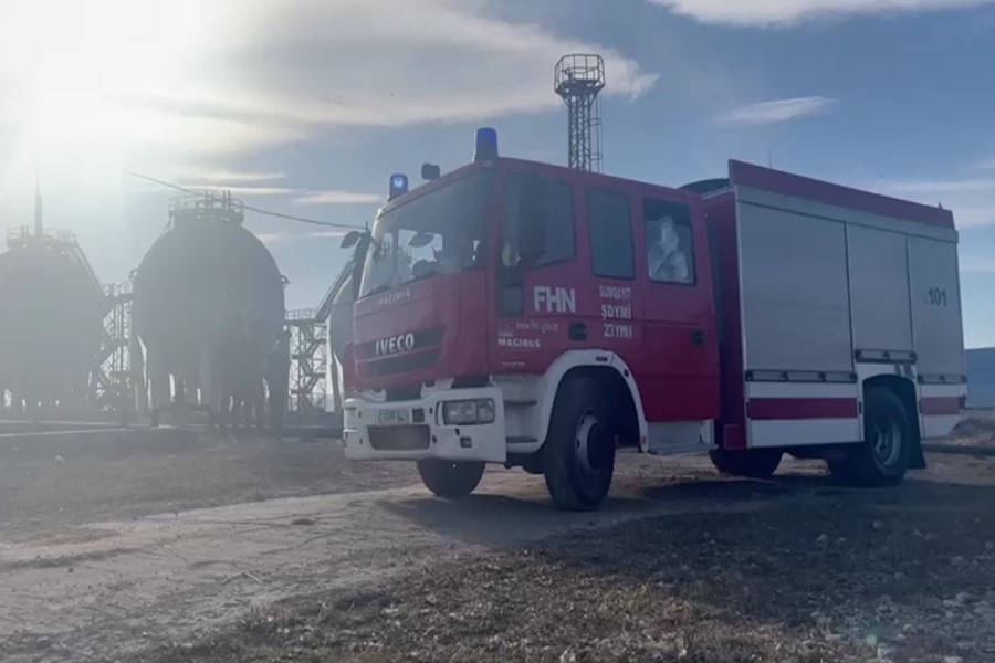 FHN-in Dövlət Yanğından Mühafizə Xidməti yanğın-taktiki təlim keçirib