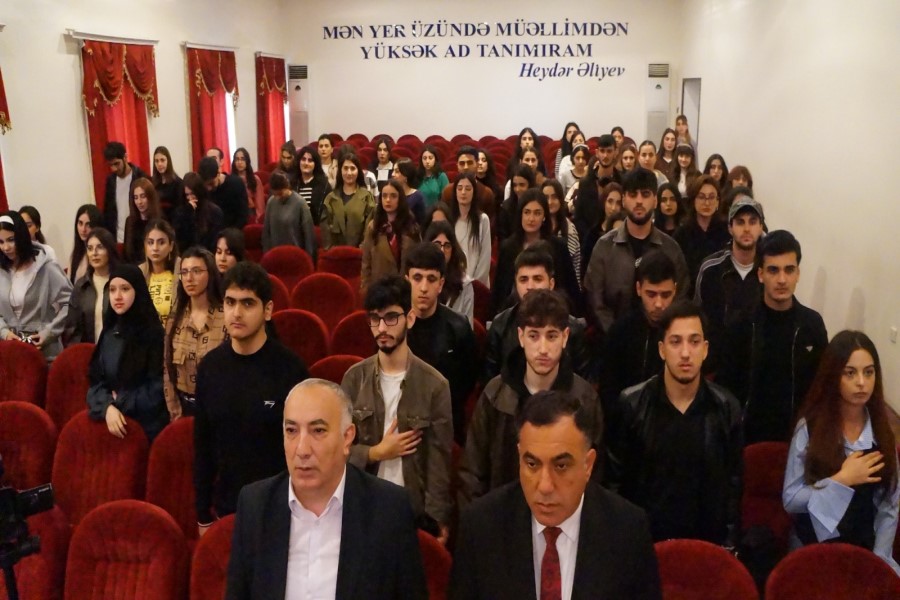 "Tarix Zəfərin ideoloji əsaslarının gənclər arasında təbliği" layihə çərçivəsində sonuncu maarifləndirici görüş keçirildi - FOTOLAR