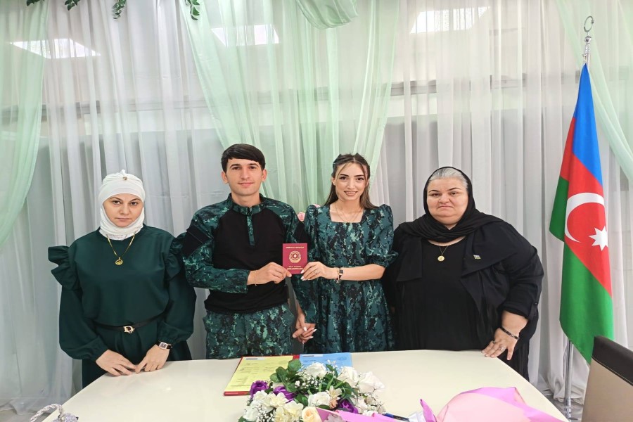 “Vətən Naminə” Şəhid Ailələrinə Dəstək İctimai Birliyi Şəhid ailəsini təbrik edib - FOTOLAR