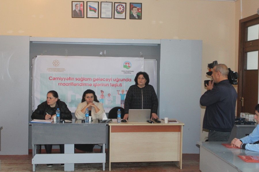“Cəmiyyətin sağlam gələcəyi uğrunda maarifləndirmə işlərinin təşkili” layihəsi fəaliyyətini davam etdirir - FOTOLAR