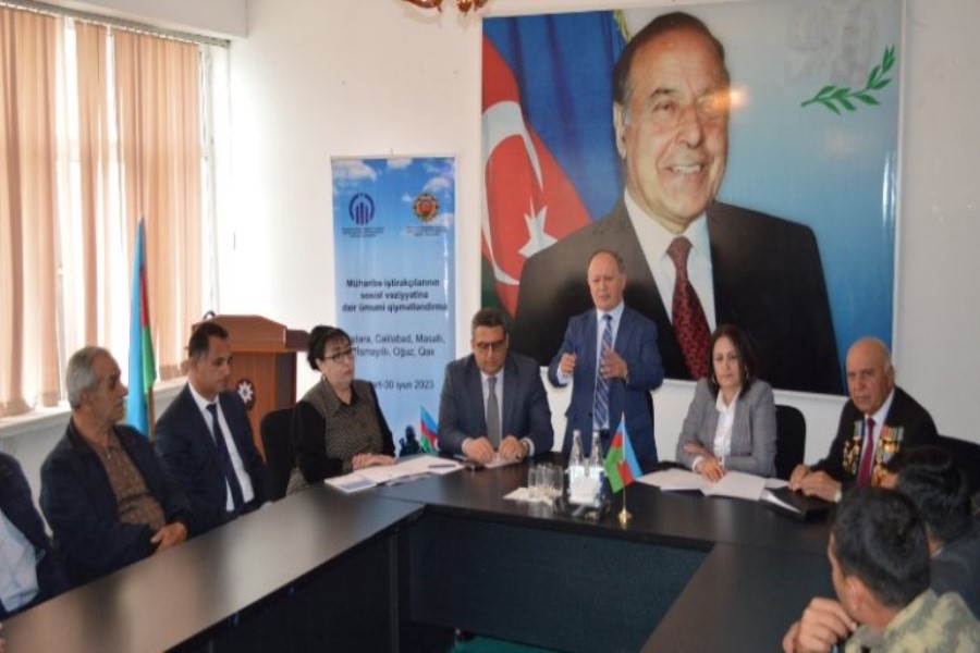 Müharibə veteranlarının sosial vəziyyətinin yaxşılaşdırılması məqsədi ilə rayonlarda silsilə görüşlər keçirilib