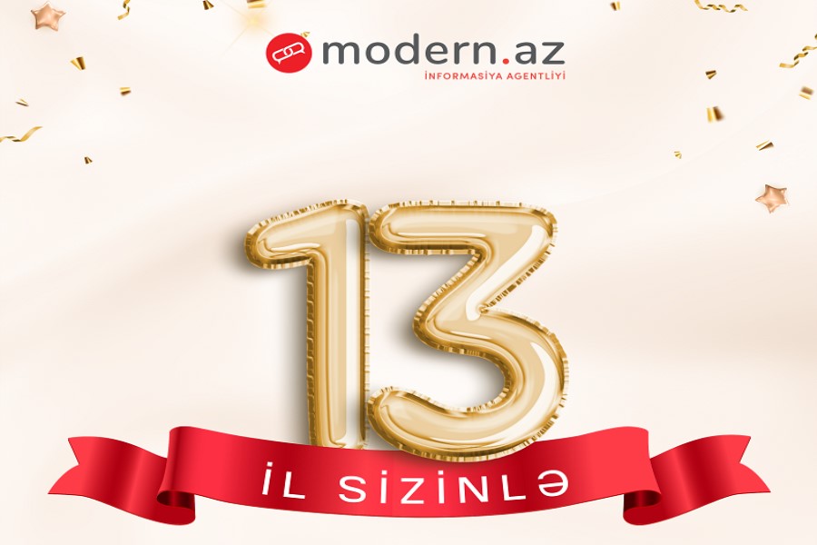 Modern.az-ın 13 yaşı tamam oldu