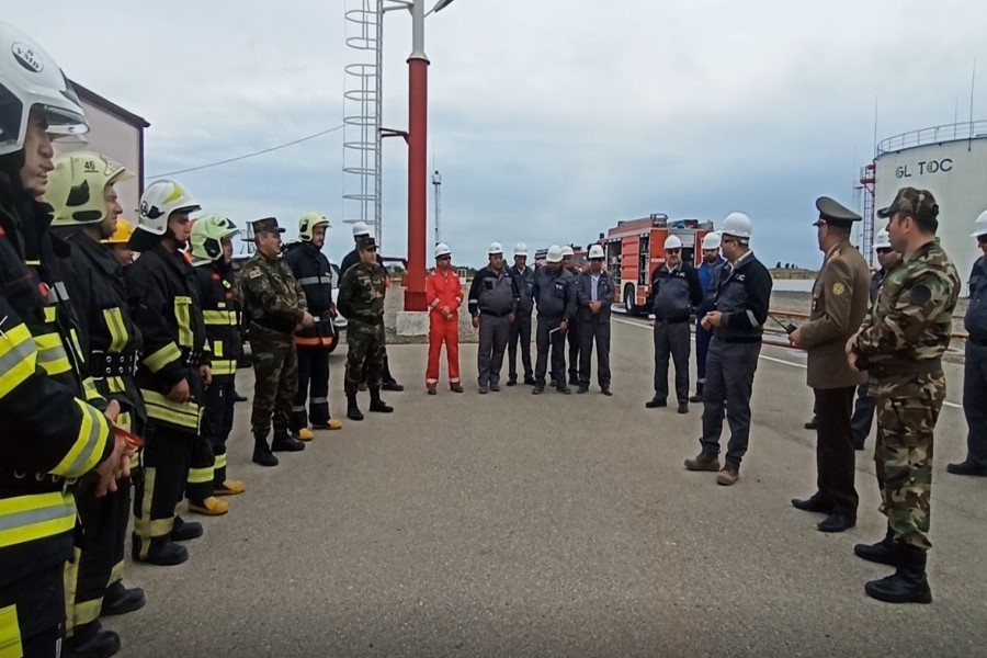 FHN-in Dövlət Yanğından Mühafizə Xidməti yanğın-taktiki təlim keçirib