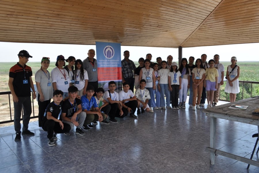 “Yaşıl düşüncənin yerlərdə təşviqi“ layihəsinin növbəti tədbiri Şirvan Milli Parkında keçirilib - FOTOLAR