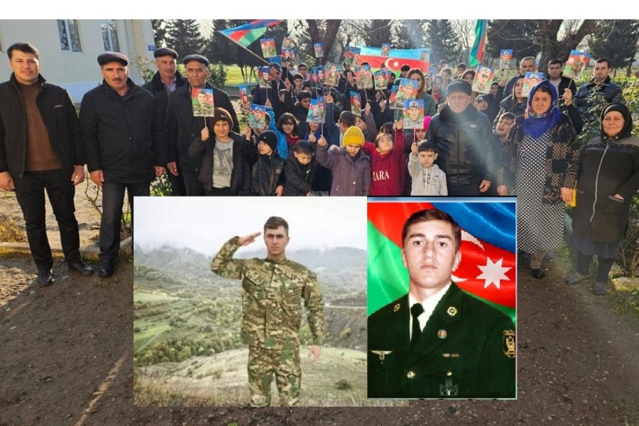 Məktəblilər şəhid Rəşid Lətifovun xatirəsini anıblar