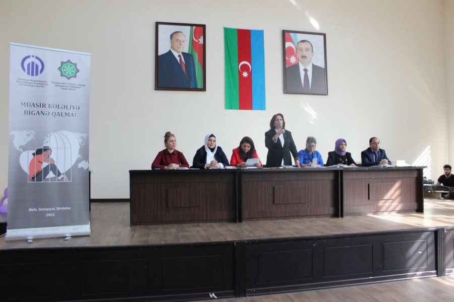 Abşeronda “Müasir köləliyə biganə qalma!” adlı maarifləndirici tədbir keçirilib