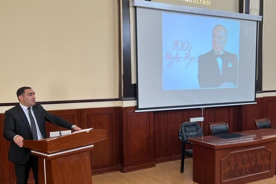BDU-nun Hüquq fakültəsində “Ulu Öndər Heydər Əliyev Azərbaycanda müasir gənclər siyasətinin banisi” adlı tədbir keçirildi - FOTO