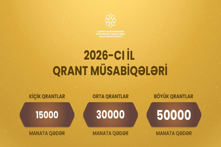 QHT Agentliyi 2026-cı il üzrə qrant müsabiqələrini elan etdi