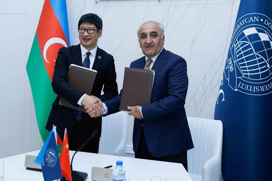 UNEC və Hebei İqtisadiyyat və Biznes Universiteti arasında Əməkdaşlıq Memorandumu imzalanıb - FOTOLAR
