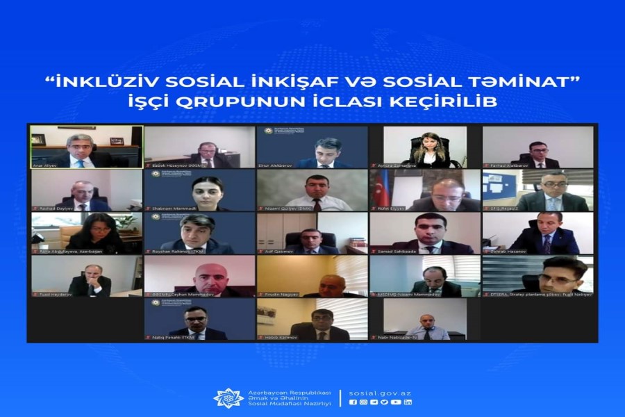 “İnklüziv sosial inkişaf və sosial təminat” İşçi qrupunun iclası keçirilib