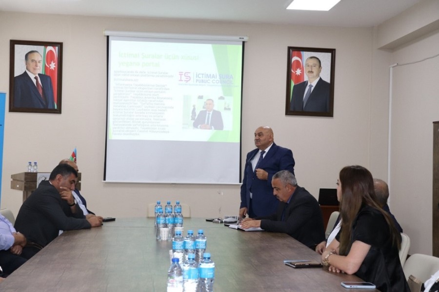 Qəbələ rayonunda ictimai müzakirə keçirilib - FOTOLAR