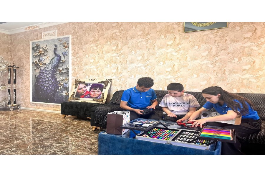 QHT könüllüləri şəhid övladlarını ziyarət ediblər - FOTOLAR