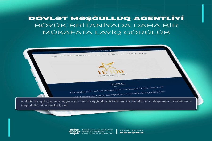 Agentlik Böyük Britaniyada daha bir mükafata layiq görülüb