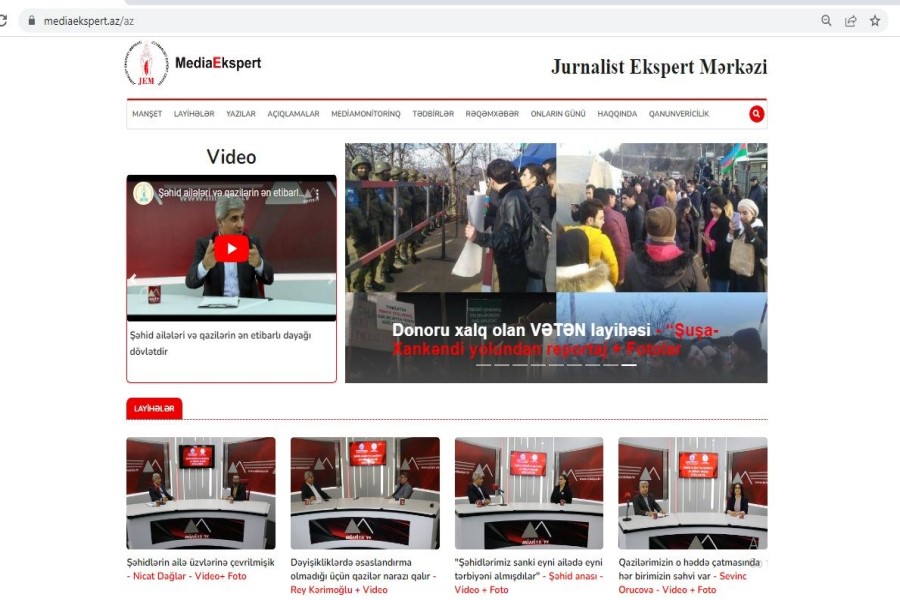 Mediaekspert.az saytı yaradıldı – Jurnalistikaya dair yeni platforma