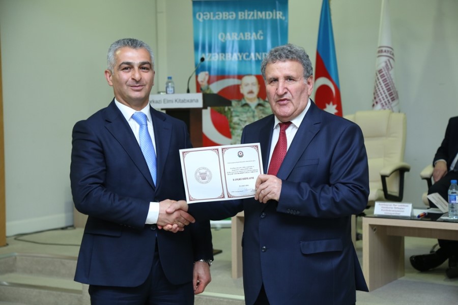 Müşahidə Şurasının üzvü AMEA Rəyasət Heyətinin Fəxri Diplomu ilə təltif olunub - FOTO