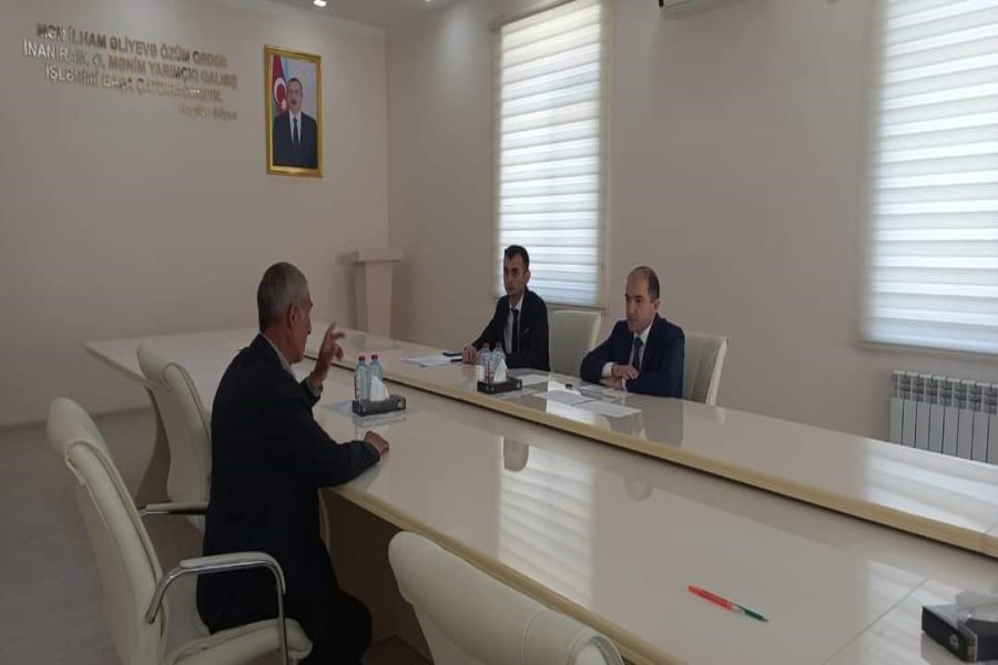 Nazirliyin Aparatının rəhbəri Fuad Musayev Kürdəmir rayonunda vətəndaşları qəbul edib