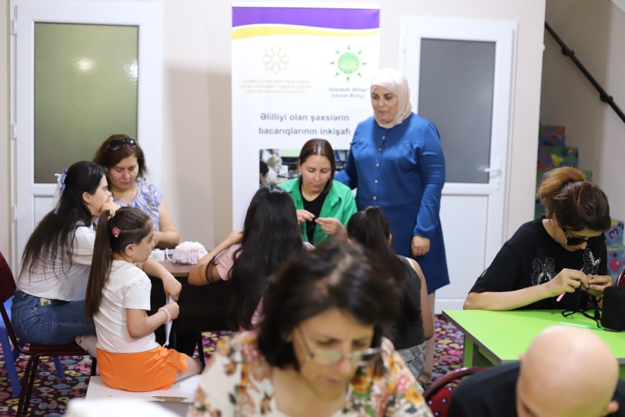 “Əlilliyi olan şəxslərin bacarıqlarının inkişafı” mövzusunda beşinci təlim uğurla keçirildi - FOTOLAR