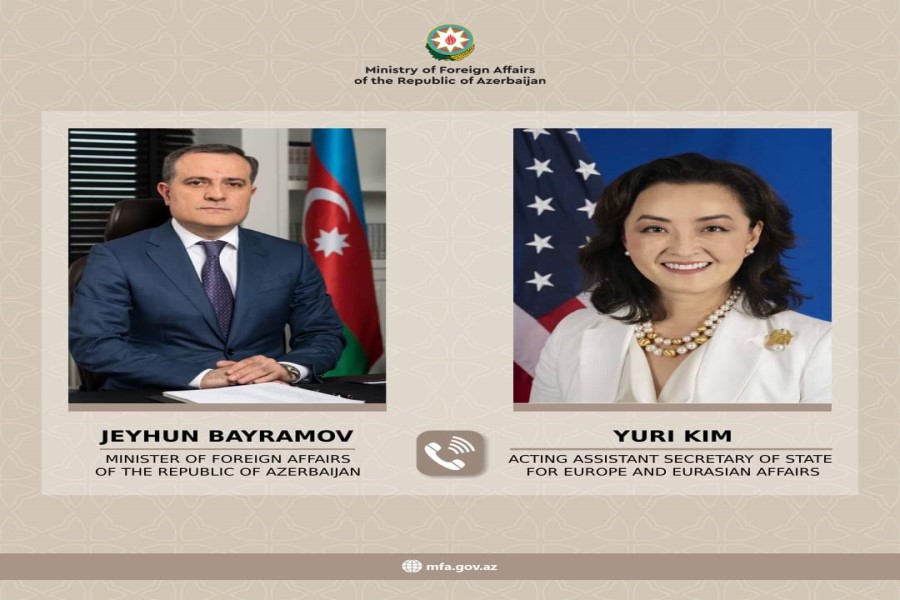 Ceyhun Bayramov Yuri Kim ilə telefon danışığı edib
