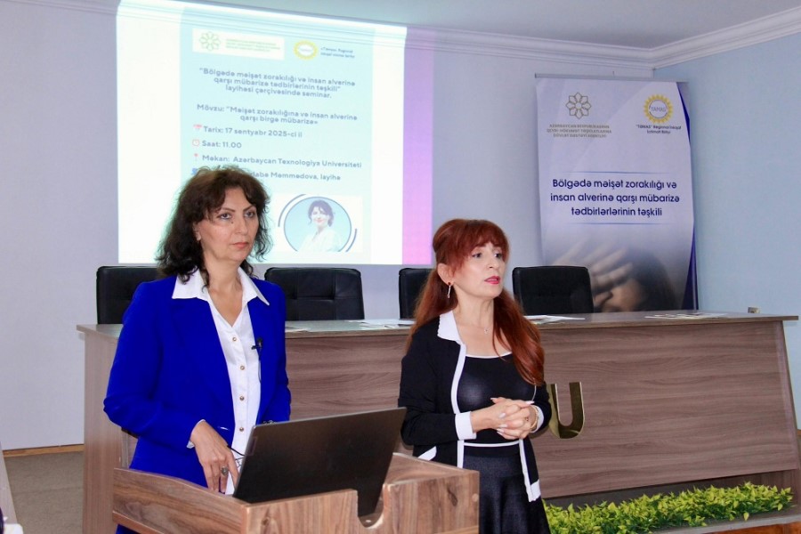 QHT məişət zorakılığı və insan alverinə qarşı maarifləndirici seminar keçirib - FOTOLAR