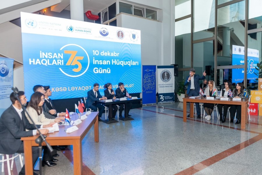 Beynəlxalq İnsan Hüquqları Günü münasibətilə tədbir keçirilib - FOTOLAR