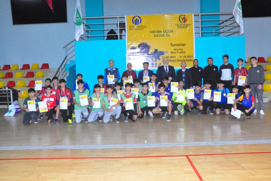 Gənclər və yeniyetmələr arası mini futbol üzrə Qazax rayon turnirinin final görüşləri keçirilib