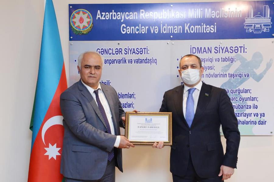 Milli Məclisin sədr müavini Sənan Nəcəfovu təltif edib