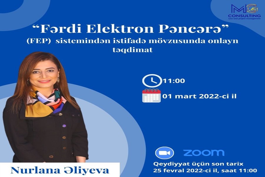 Qrantların və reyestr məlumatların onlayn qeydiyatı mövzusunda təqdimat keçiriləcək