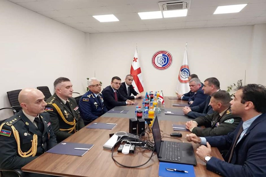 Azərbaycan Respublikası Müdafiə Nazirliyinin rəhbər heyətinin Gürcüstana işgüzar səfəri davam edir