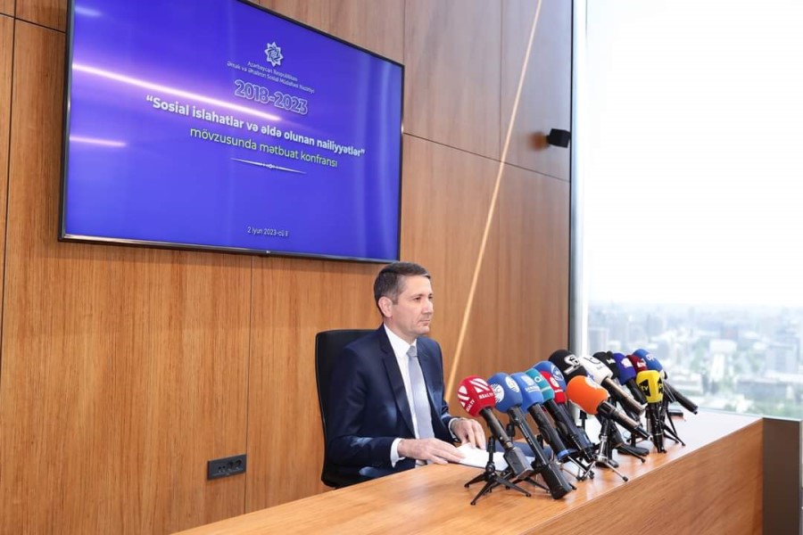 “2018-2023: Sosial islahatlar və əldə olunan nailiyyətlər” mövzusunda mətbuat konfransı keçirilib