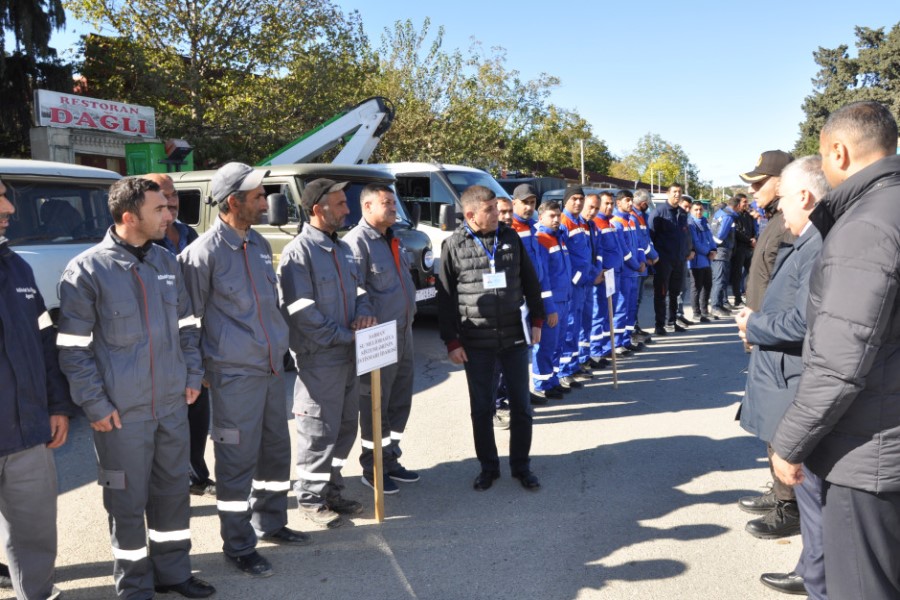 FHN-in Şimal Regional Mərkəzi tərəfindən Şabran rayonunda kompleks mülki müdafiə təlimi təşkil edilib - FOTOLAR
