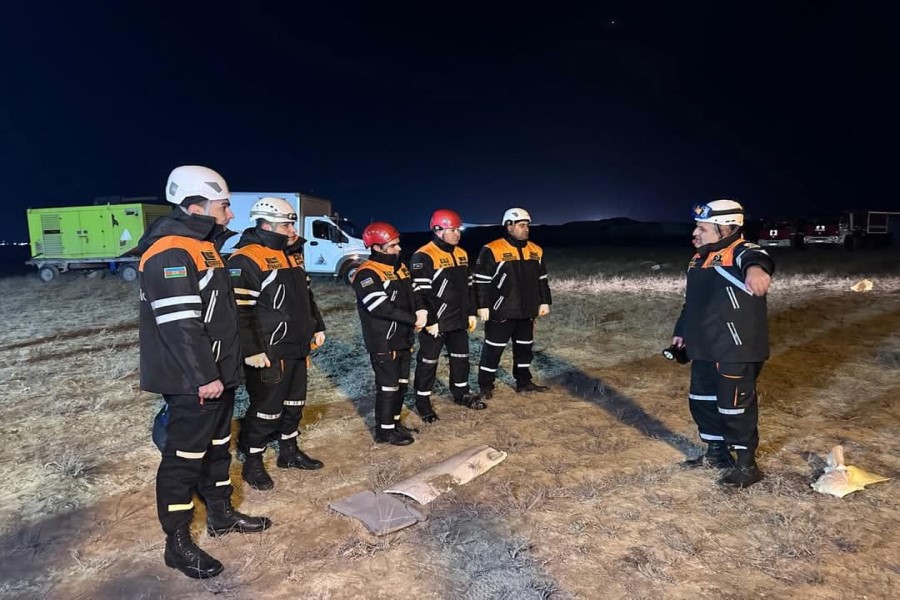 FHN-ə məxsus “BE-200 ÇS” amfibiya tipli təyyarə ilə Aktau şəhərinə göndərilib